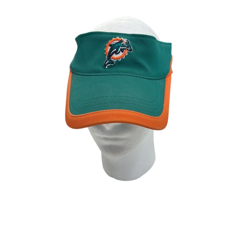 MIAMI DOLPHINS NFL ADULT VISOR ONE‎ SIZE Hook And Loop